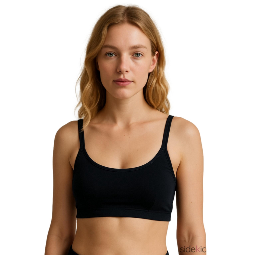 Parade Women's Black Scoop Neck Strappy Bralette XS